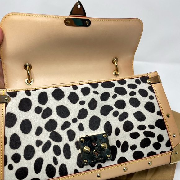 Louis Vuitton Monogram Multicolor Sac Dalmatian Shoulder Bag Black White Purse - Picture 13 of 15